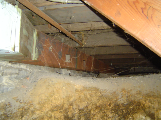 Rusted Ductwork in Crawlspace