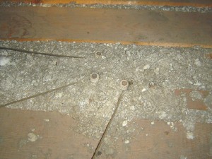 knob and tube in insulation